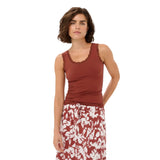 Kaffe Womens KAomi Top Henna
