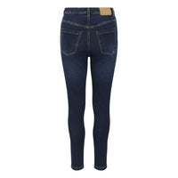 Kaffe Womens Jeans Willow HW Slim Fit Dark Blue Denim