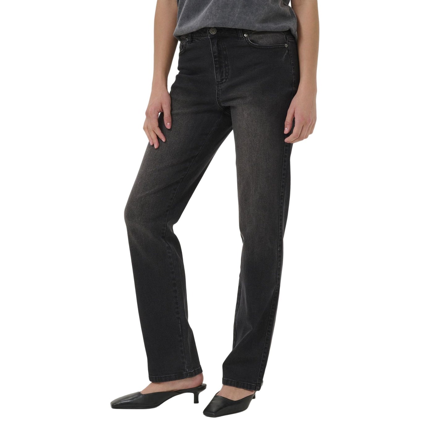 Kaffe Womens Jean Maris Dark grey wash