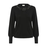 Kaffe Womens Pullover Lizza Bead Black Deep