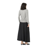 Kaffe Womens Pullover Jada Polo Grey Melange
