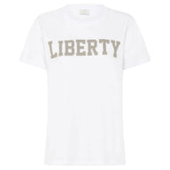 Kaffe Womens T-Shirt Jean Optical White