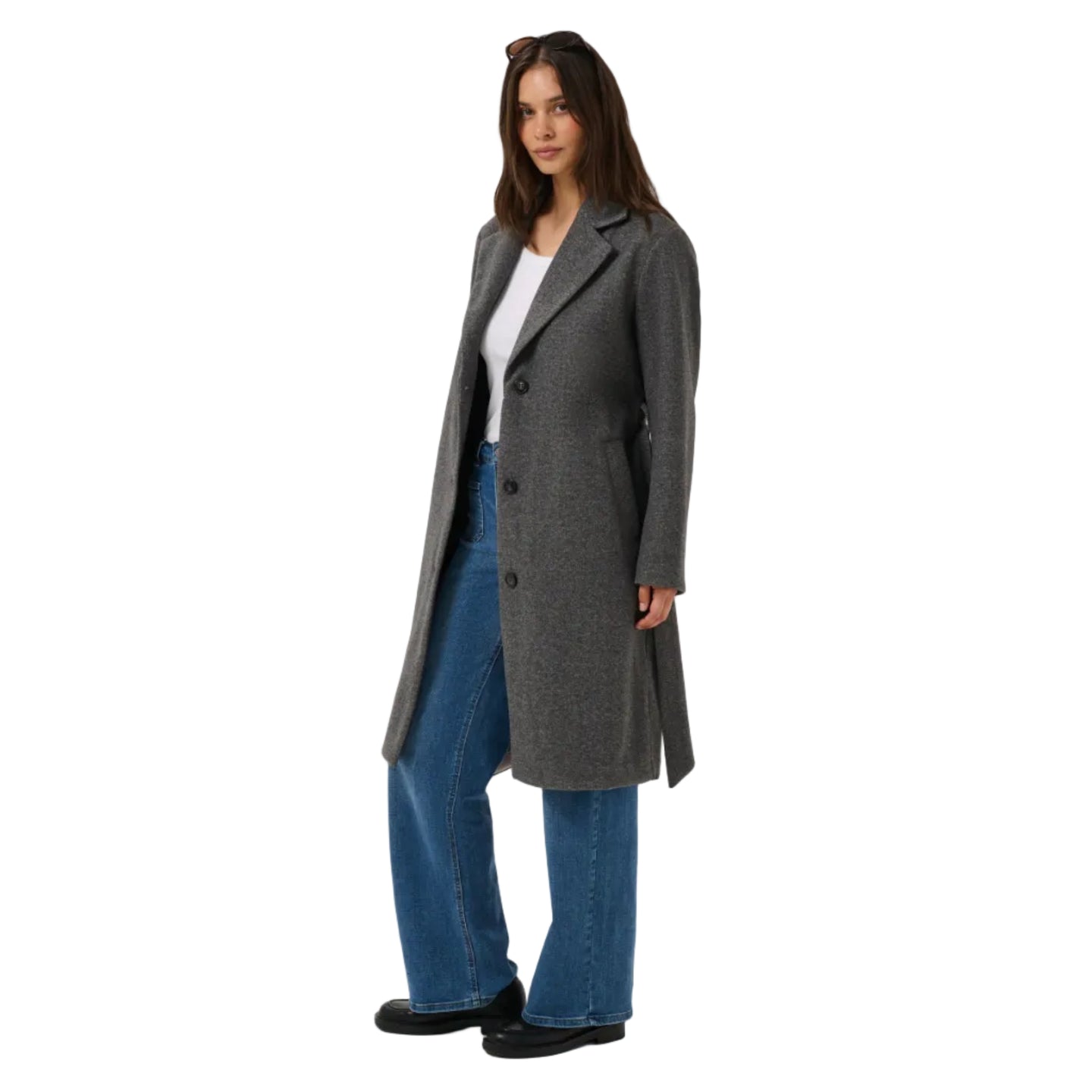 Kaffe Womens Jacket Saturn Dark Grey Melange