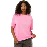 Kaffe Womens KArosie T-Shirt Pink Power