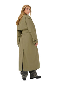 Kaffe Womens KAvalentina Trench Coat Dusky Green