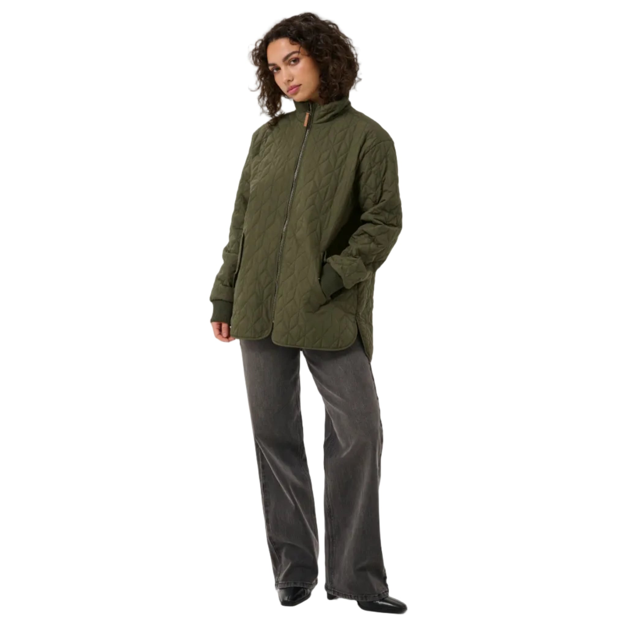 Kaffe Womens Jacket Leila Quilt Olive Night