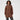 Kaffe women's friar brown long quilted jacket