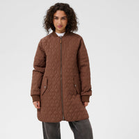 Kaffe Womens Long Quilt Jacket Friar Brown