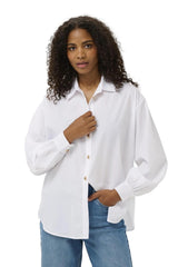 Kaffe Womens Shirt Noella Optical White