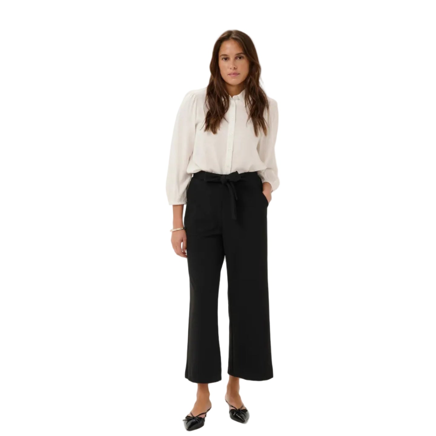 Kaffe Womens KAphoebe Cropped Pants Black Deep