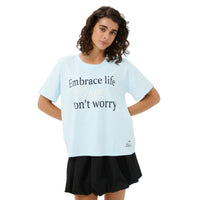 Kaffe Womens KAchelsea T-Shirt Nantucket Breeze
