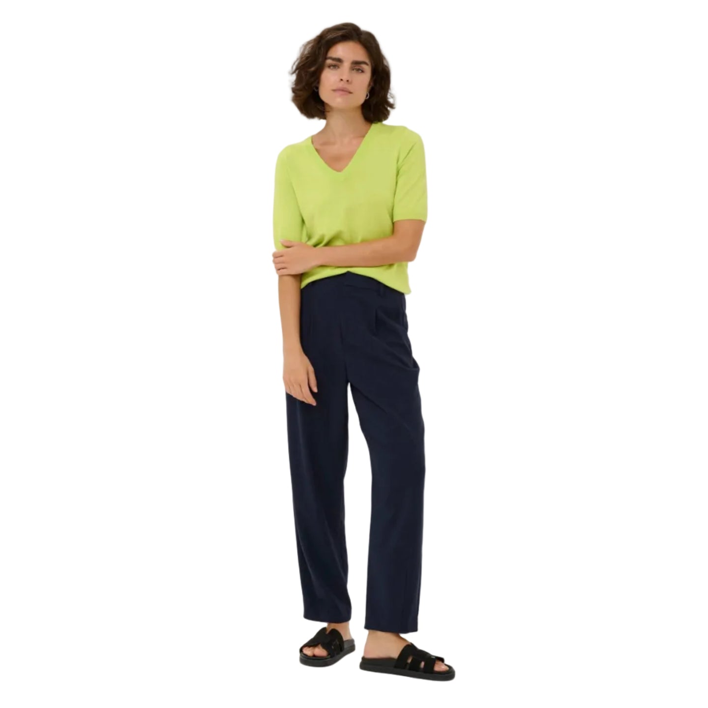 Kaffe Womens KAmerie Pants Midnight Marine