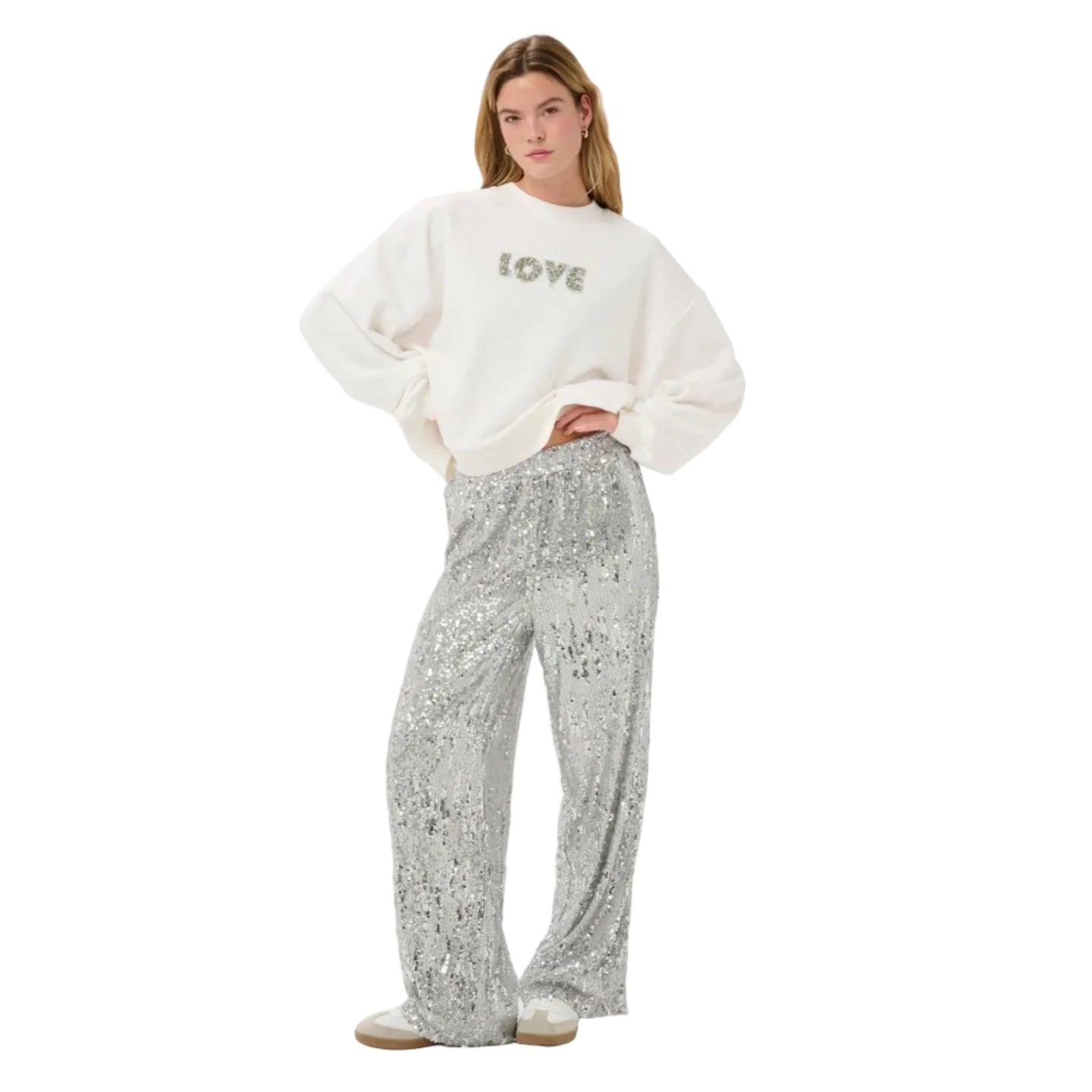 Kaffe Womens KAlila Sweatshirt Chalk