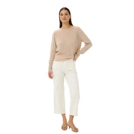 Kaffe Womens Jeans Brook Cropped HW Chalk