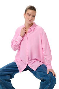 Kaffe Womens KAneema Shirt Pink Frosting