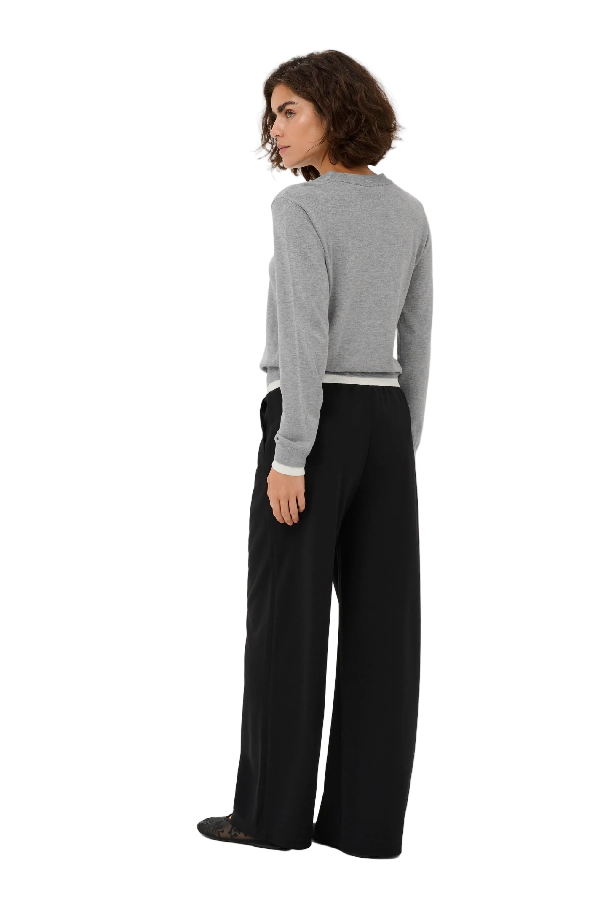 Kaffe Womens KAlizza Pullover Grey Melange