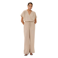 Kaffe women's grey trousers with drawstring