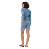 Kaffe women's blue denim shorts