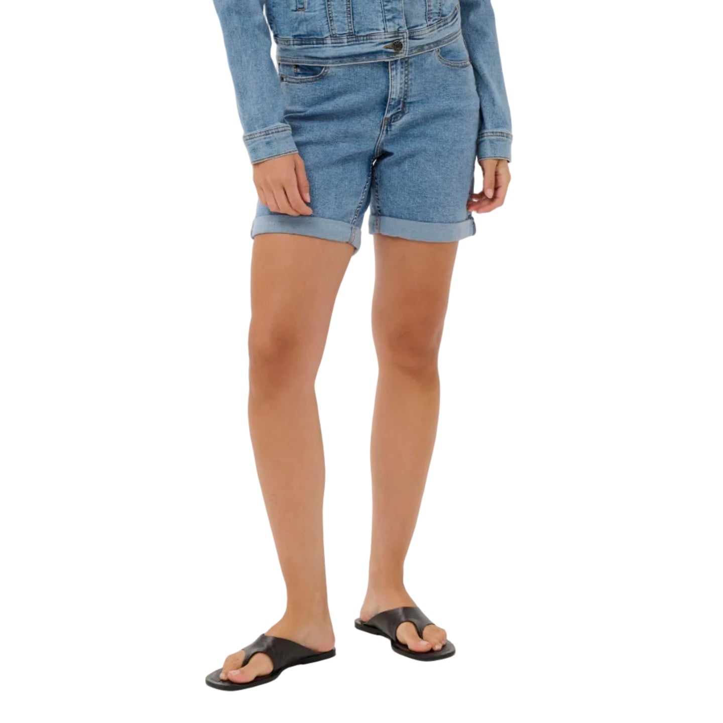 Kaffe Womens KAvilma Denim Shorts Blue