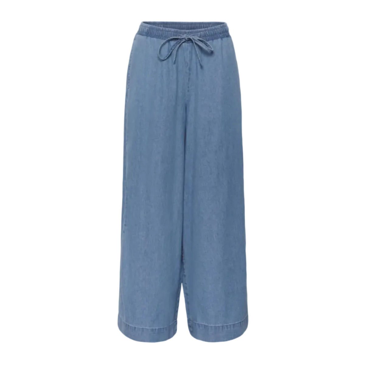 Kaffe women's blue denim trousers with drawstring