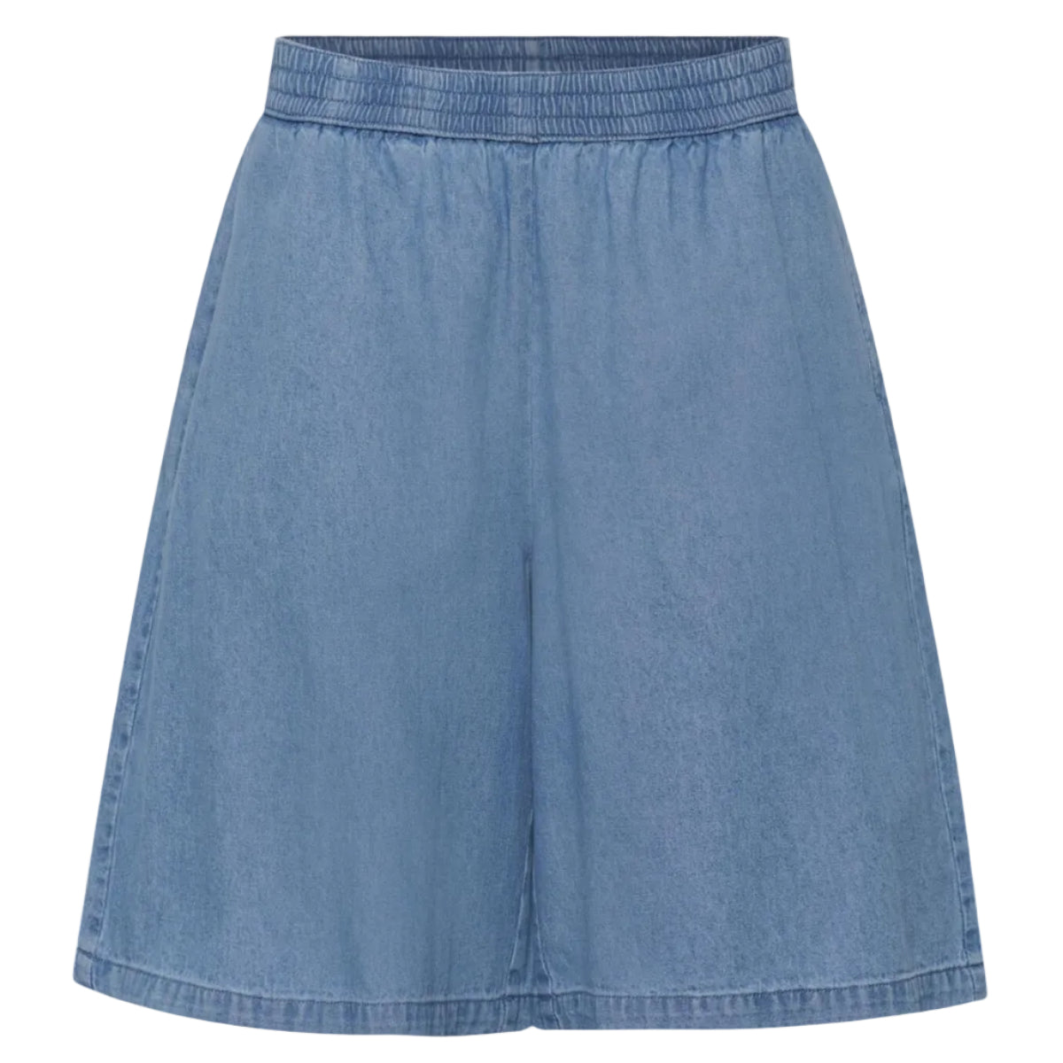 Kaffe Womens Shorts Jade Denim Medium Blue Chambray