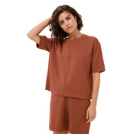 Kaffe Womens KAannie T-Shirt Henna