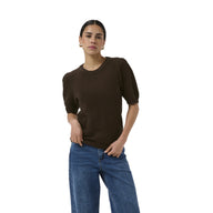Kaffe Womens KAvivian Knit Pullover Coffee Bean
