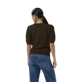 Kaffe Womens KAvivian Knit Pullover Coffee Bean