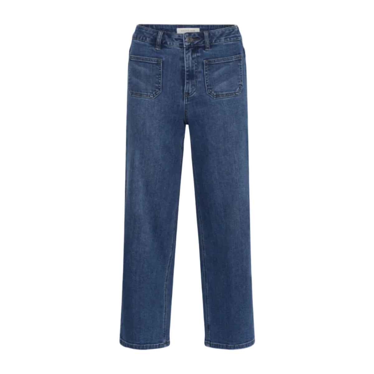 Kaffe women's blue denim jeans with zip
