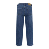 Kaffe women's blue denim jeans with zip