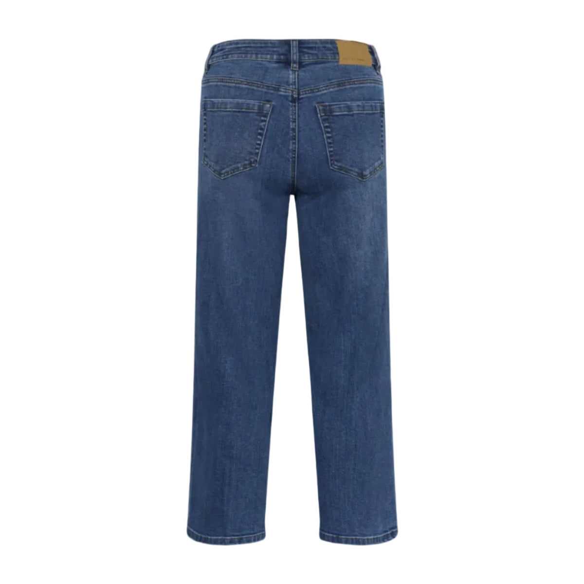 Kaffe women's blue denim jeans with zip