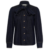 Kaffe Womens Denim Shirt KAMolly Raw Blue Denim
