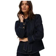 Kaffe Womens Denim Shirt KAMolly Raw Blue Denim