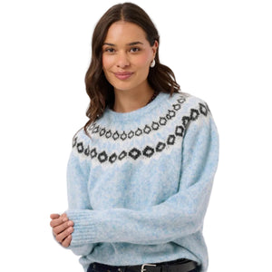 Kaffe Womens Jumper KAberta Blue Melange