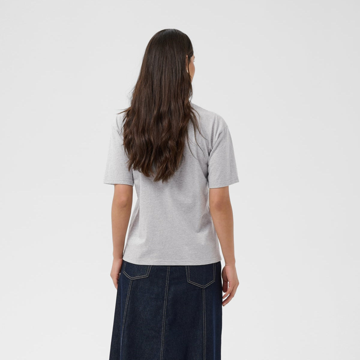 Kaffe Womens T-Shirt KAgloria Grey Melange