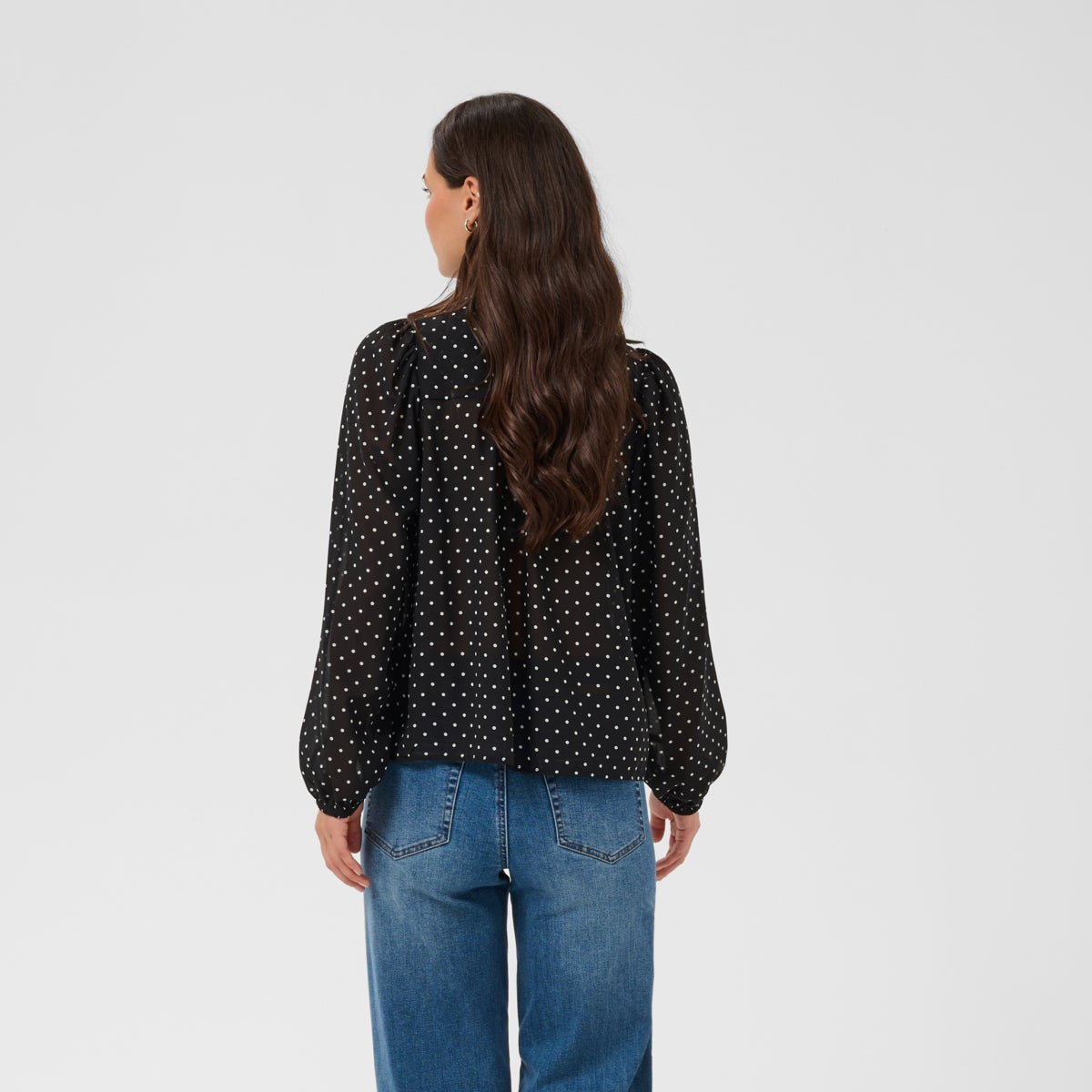 Kaffe Womens Blouse KAmindy Black/White Dot