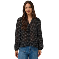 Kaffe Womens Blouse KAmindy Black/White Dot