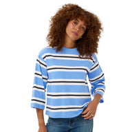 Kaffe Womens T-Shirt KAWinny Provance/Chalk/Black Deep