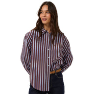 Kaffe Womens Shirt KAGavina Fudge/Chalk/Provance