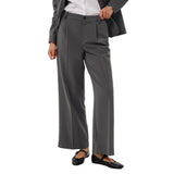 Kaffe Womens Wide Trouser KAsakura Dark Grey Melange