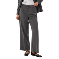 Kaffe Womens Wide Trouser KAsakura Dark Grey Melange