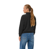 Kaffe Womens Jumper KALeslie Dark Grey Melange/Whisper White