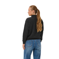Kaffe Womens Jumper KALeslie Dark Grey Melange/Whisper White