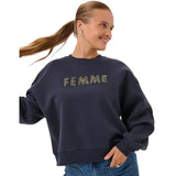 Kaffe Womens Sweatshirt KAMelanie Graphite/Silver