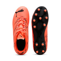 Puma Junior Turf Boot Attacanto FG/AG Glowing Red/Puma Black