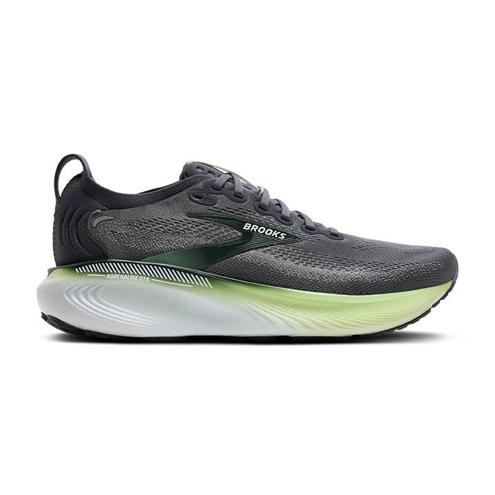 Brooks Mens Trainer Adrenaline GTS 25 Grey/Paradise Green/Spruce
