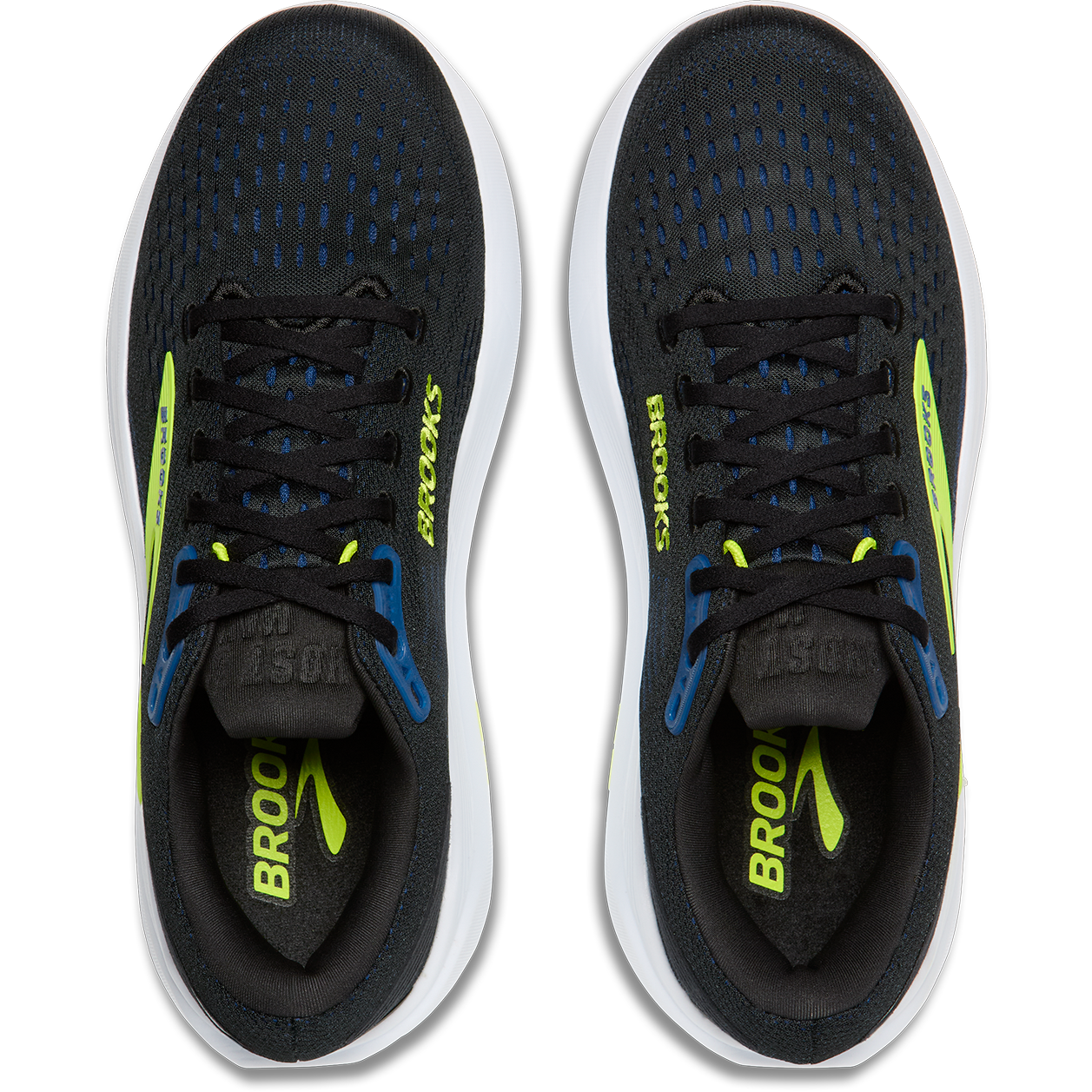 Brooks men's black and navy lace-up trainer