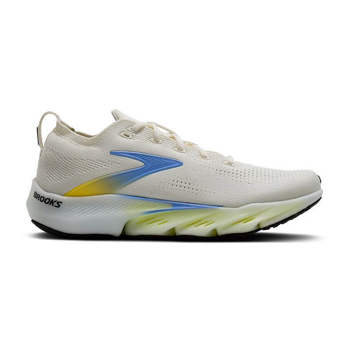 Brooks Mens Trainer Glycerin Flex White/Cyber Yellow/Nightlife