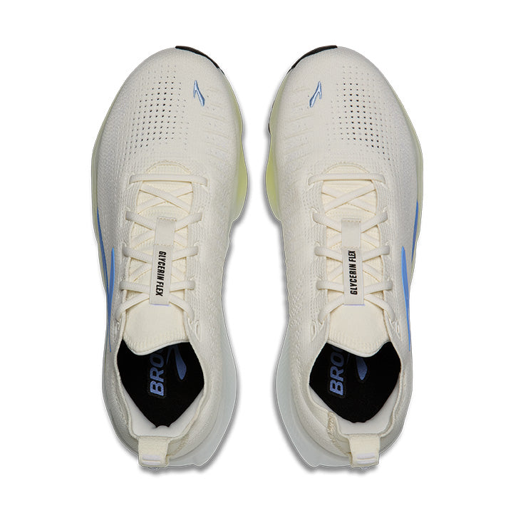 Brooks Mens Trainer Glycerin Flex White/Cyber Yellow/Nightlife