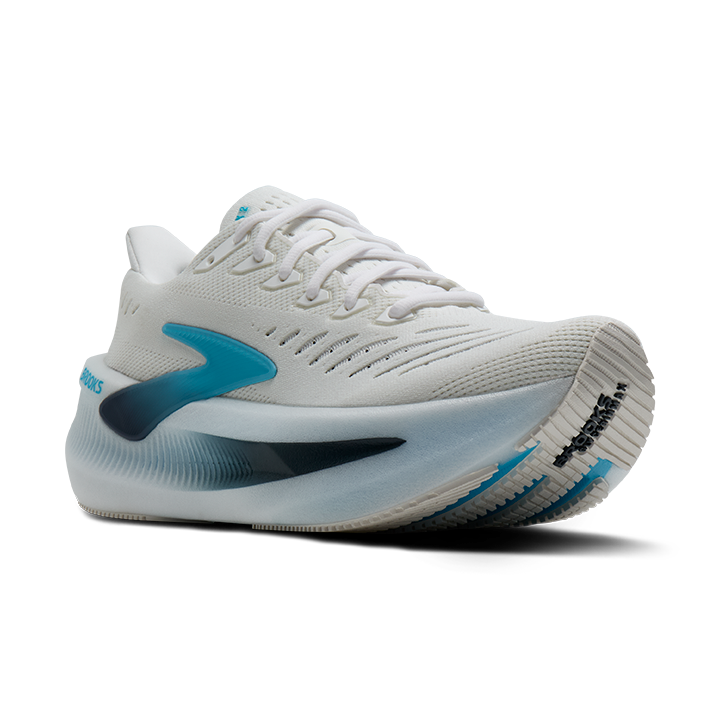 Brooks men's white and blue trainer
